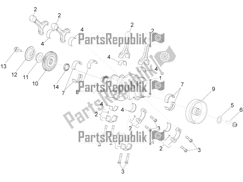 All parts for the Drive Shaft of the Aprilia RSV4 RR ABS 1000 2017