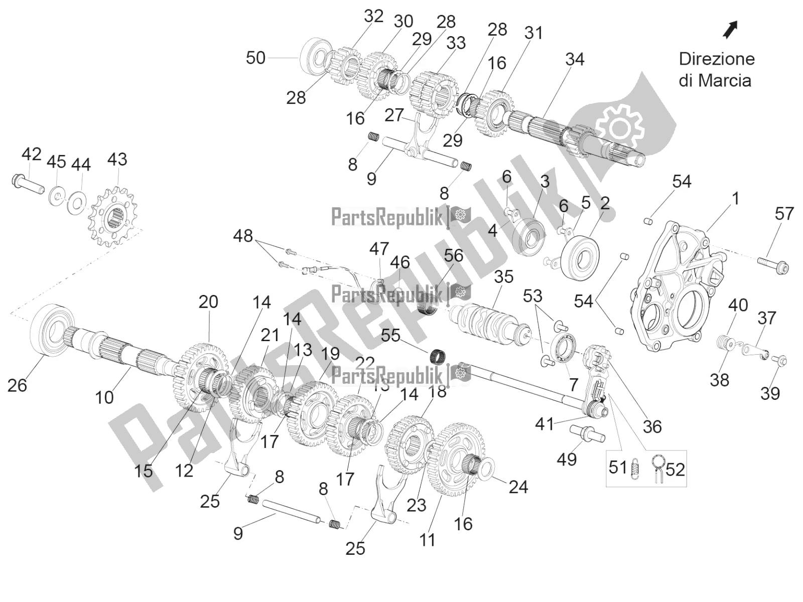 Toutes les pièces pour le Réducteur - Engrenage du Aprilia RSV4 RR ABS 1000 2017