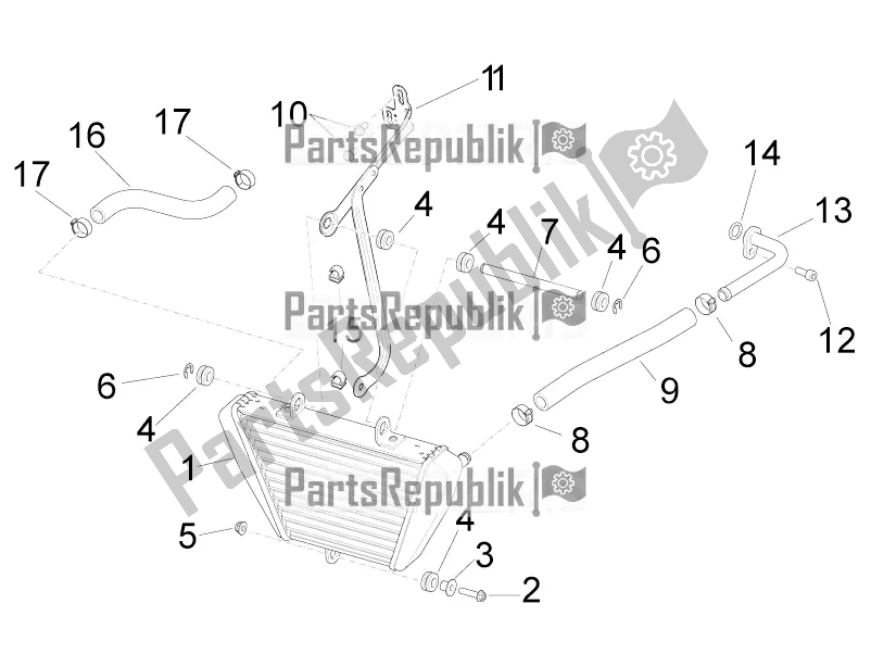 Alle Teile für das Ölkühler des Aprilia RSV4 RR ABS 1000 2017