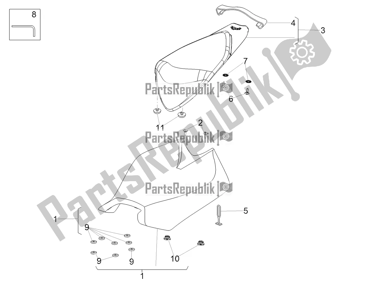 Toutes les pièces pour le Selle du Aprilia RSV4 RR ABS 1000 2017