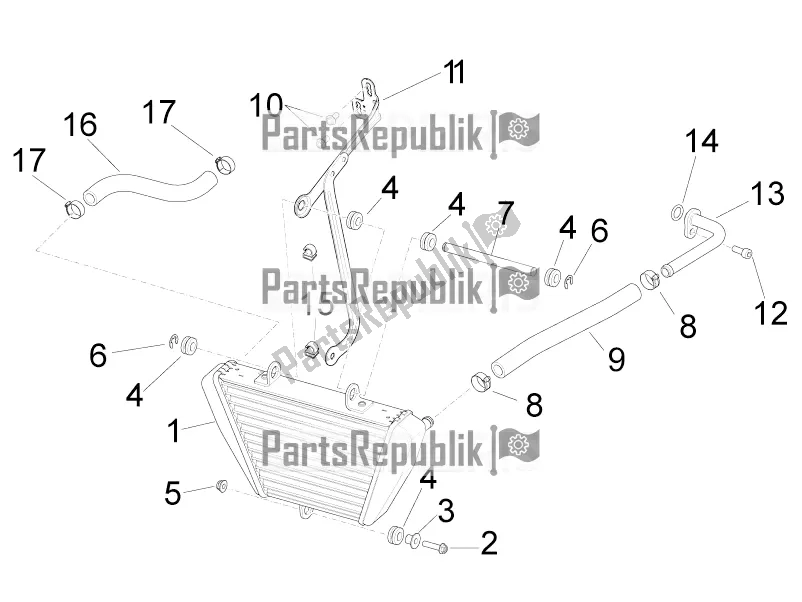 Alle Teile für das Ölkühler des Aprilia RSV4 RR ABS 1000 2018