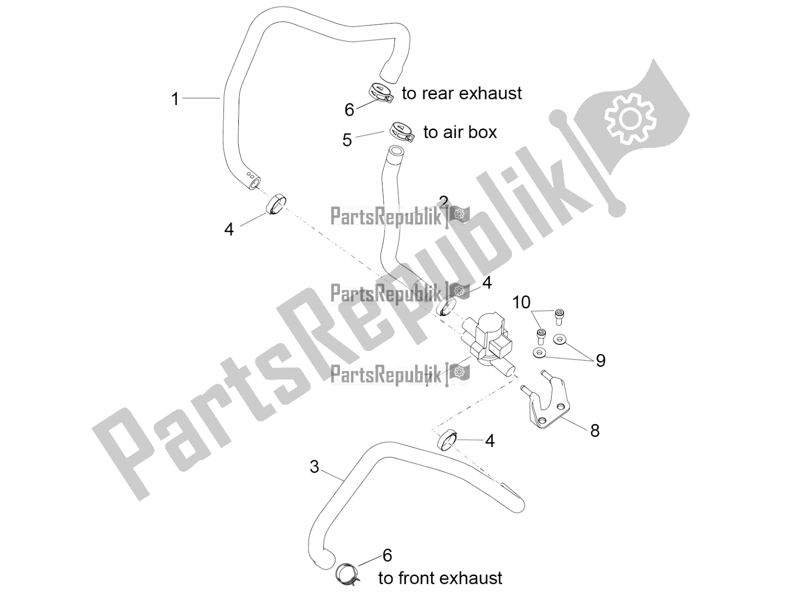 Todas las partes para Aire Secundario de Aprilia RSV4 RR ABS 1000 2018