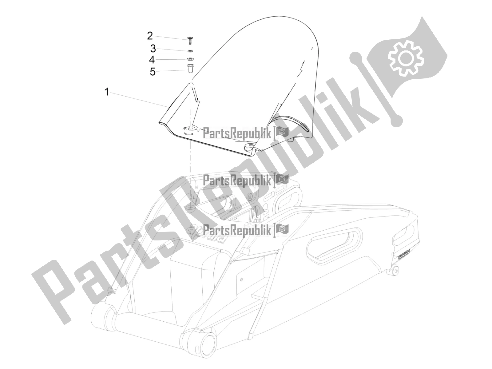 Todas as partes de Guarda-lamas Traseiro do Aprilia RSV4 RR ABS 1000 2019