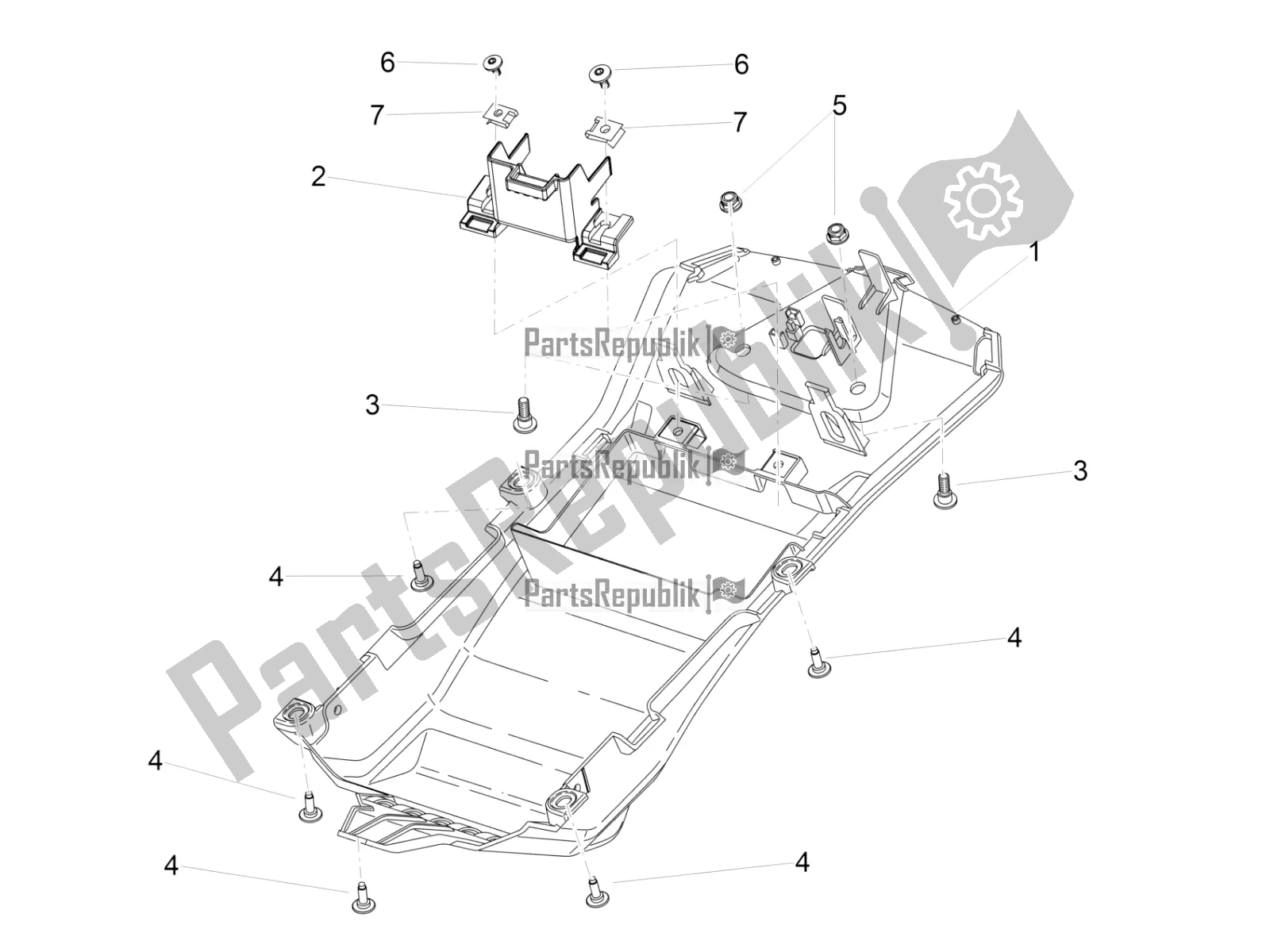 Todas as partes de Compartimento De Sela do Aprilia RSV4 RR ABS 1000 2019