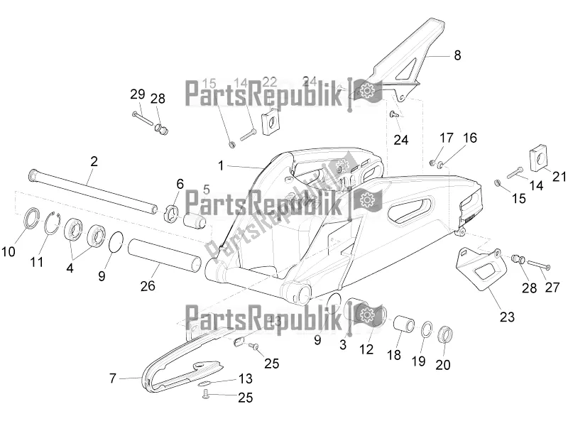 Tutte le parti per il Forcellone del Aprilia RSV4 RR ABS Asia Pacific 1000 2020