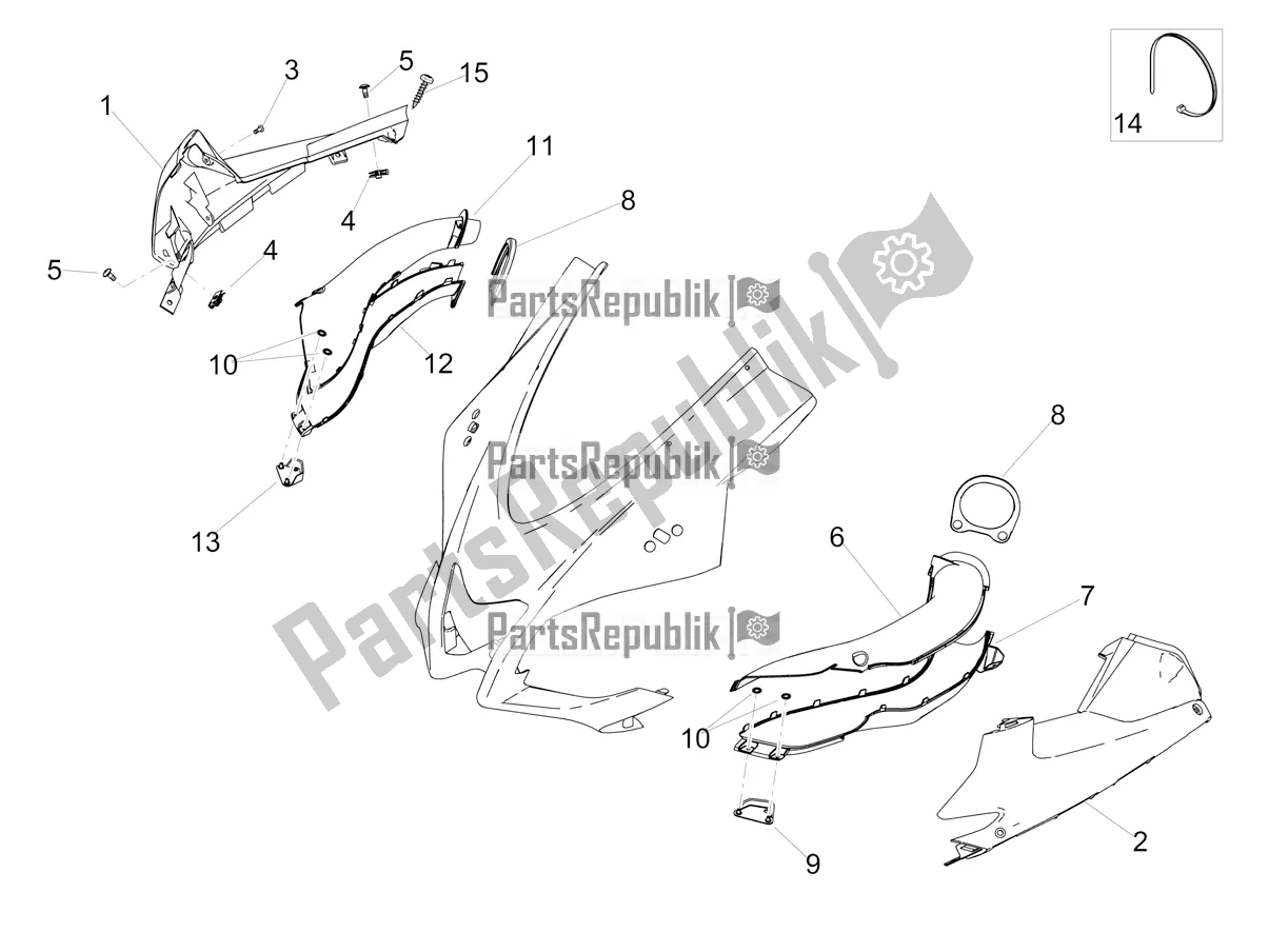 All parts for the Duct of the Aprilia RSV4 RR ABS USA 1000 2019