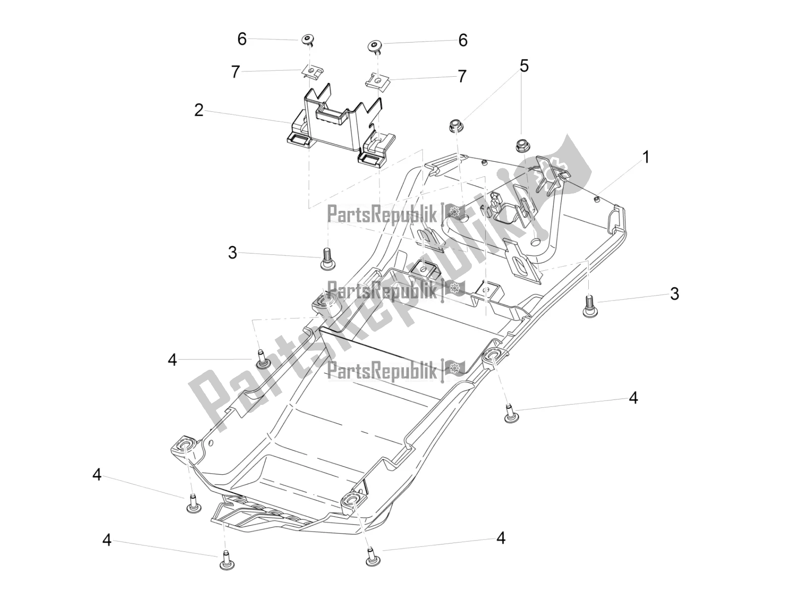 Wszystkie części do Komora Na Siod? O Aprilia RSV4 RR ABS USA 1000 2019