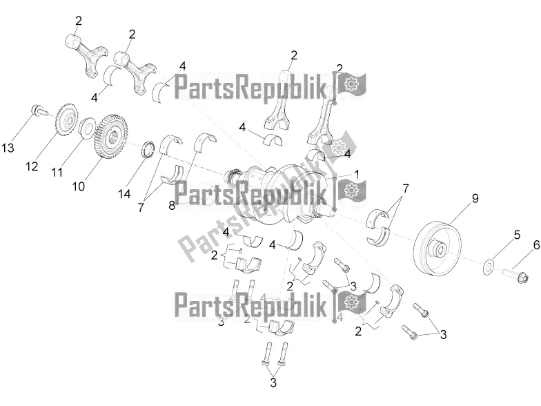 All parts for the Drive Shaft of the Aprilia RSV4 RR ABS USA 1000 2020