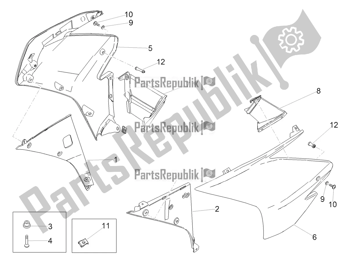 Wszystkie części do Owiewka Boczna Aprilia RSV4 RR ABS USA 1000 2020