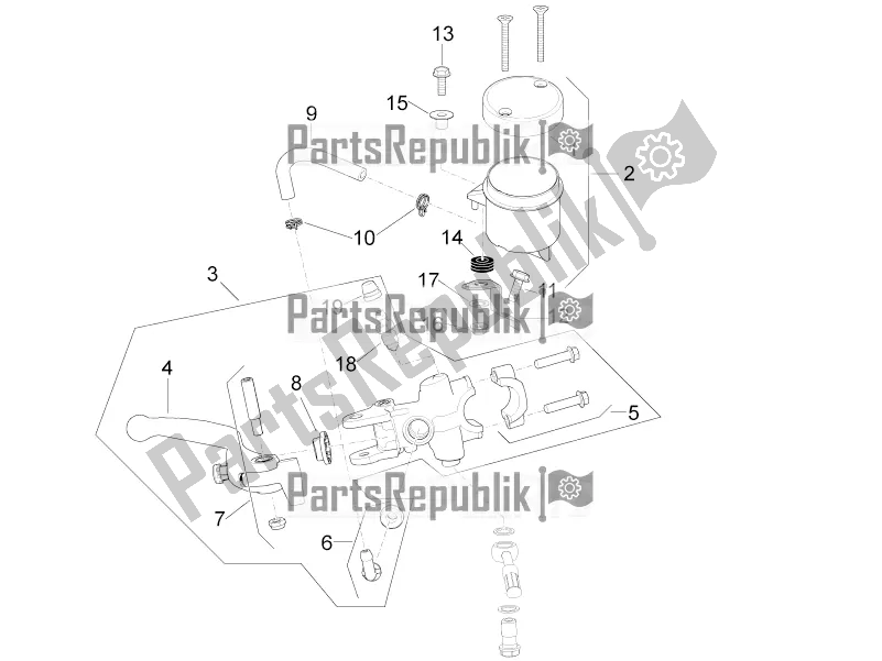 Tutte le parti per il Pompa Freno Anteriore del Aprilia RSV4 1100 ABS 2021