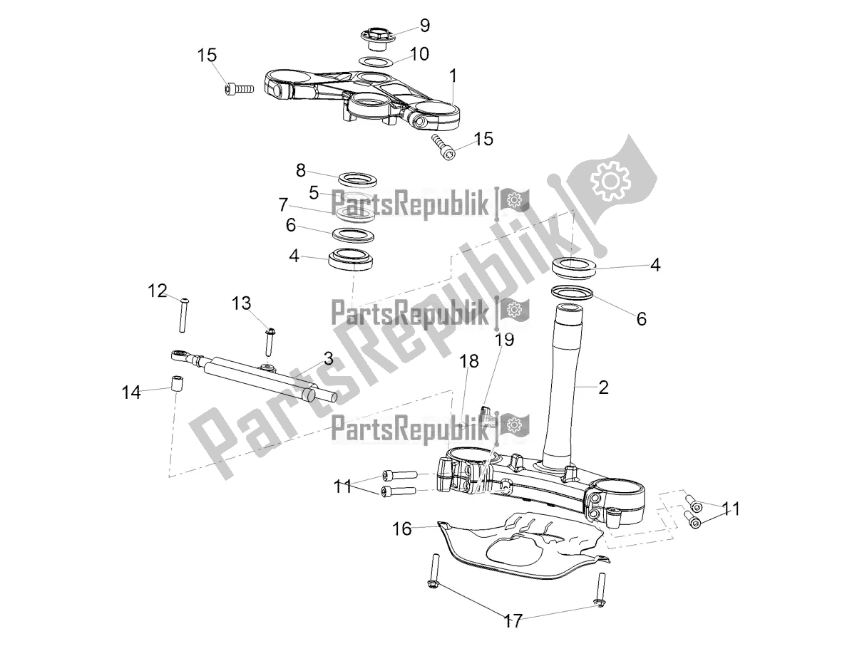 Tutte le parti per il Timone del Aprilia RSV4 1100 ABS 2021