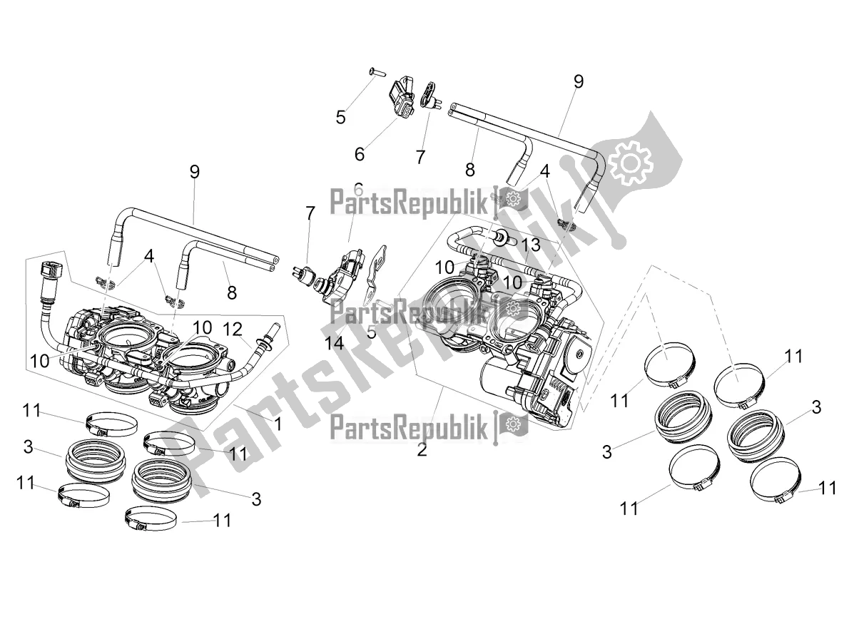 Todas las partes para Cuerpo Del Acelerador de Aprilia RSV4 1100 ABS 2021