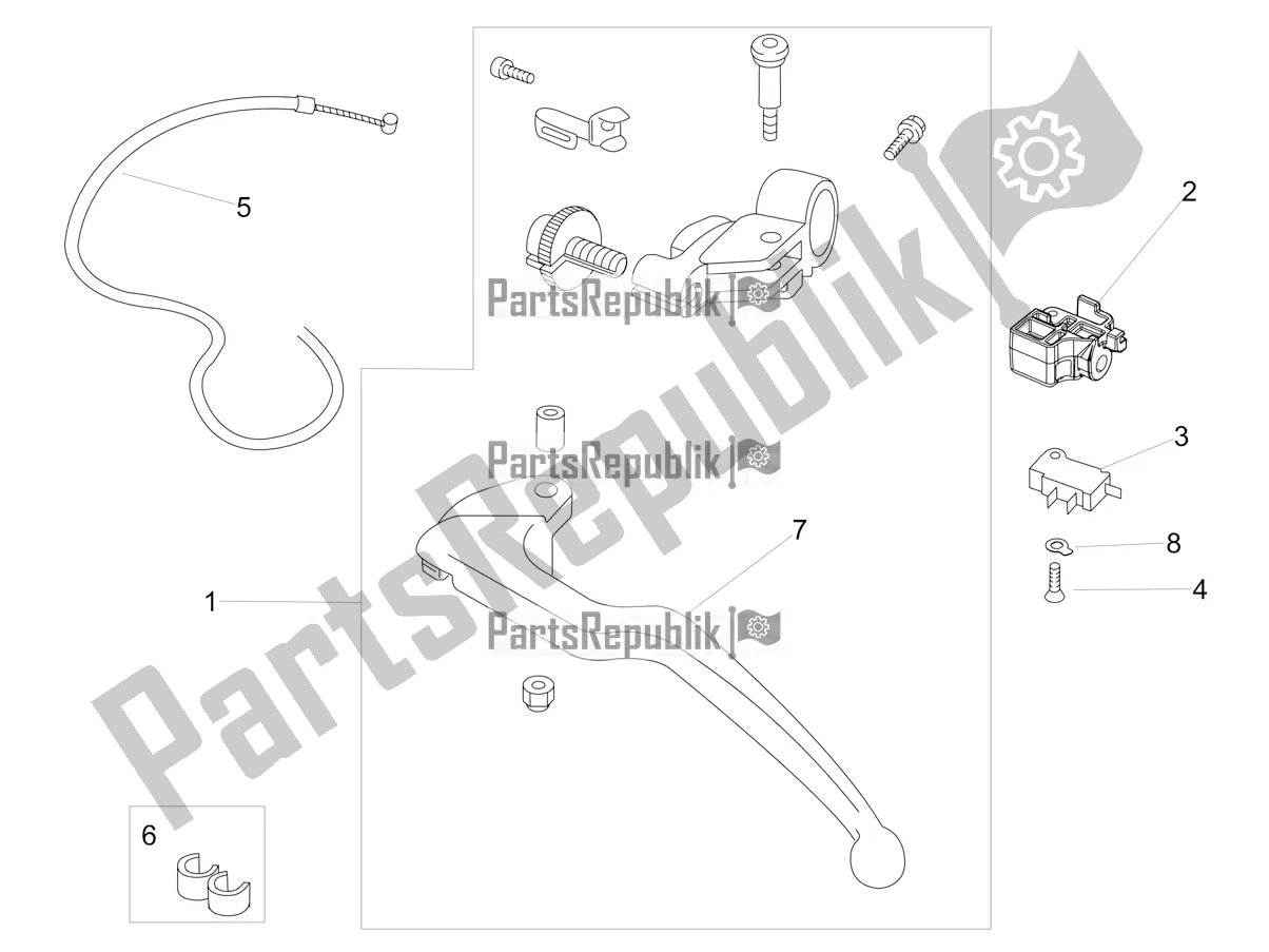 All parts for the Clutch Control of the Aprilia RSV4 1100 ABS 2022