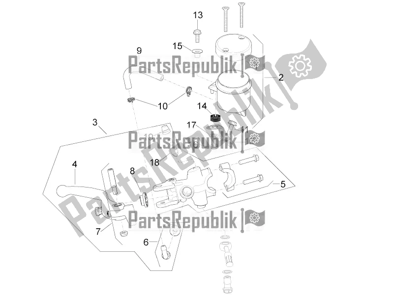 All parts for the Front Master Cilinder of the Aprilia RSV4 1100 ABS 2022