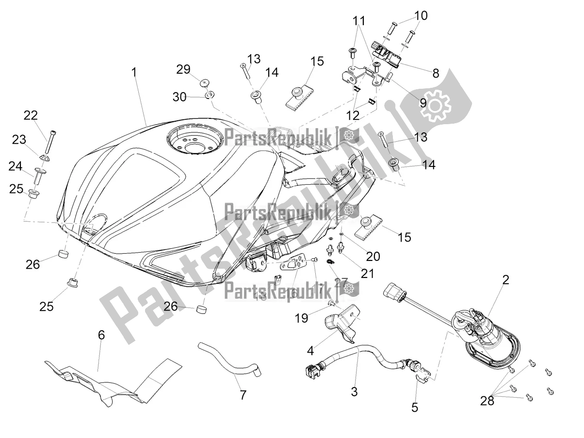 Tutte le parti per il Serbatoio Di Carburante del Aprilia RSV4 1100 ABS 2022