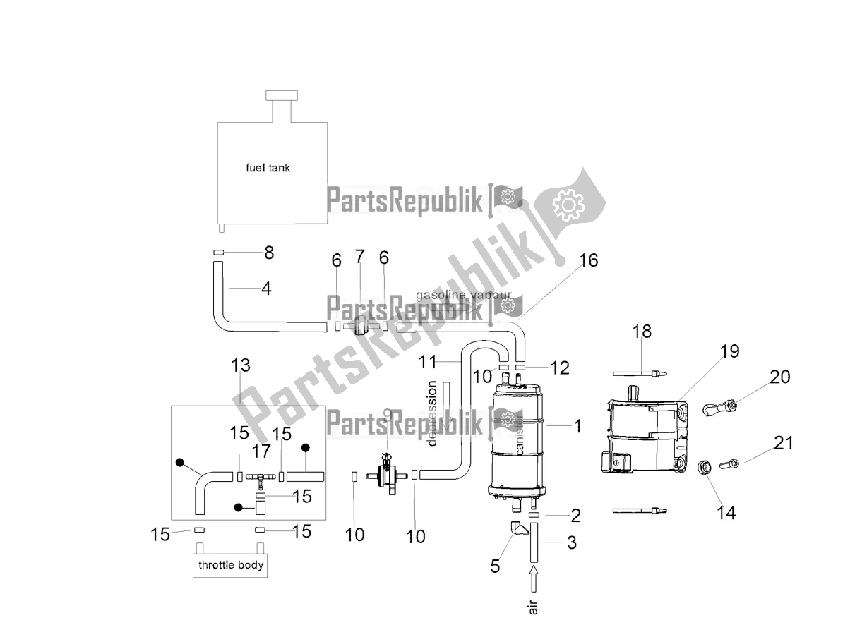 Toutes les pièces pour le Système De Récupération De Vapeur De Carburant du Aprilia RSV4 1100 ABS 2022