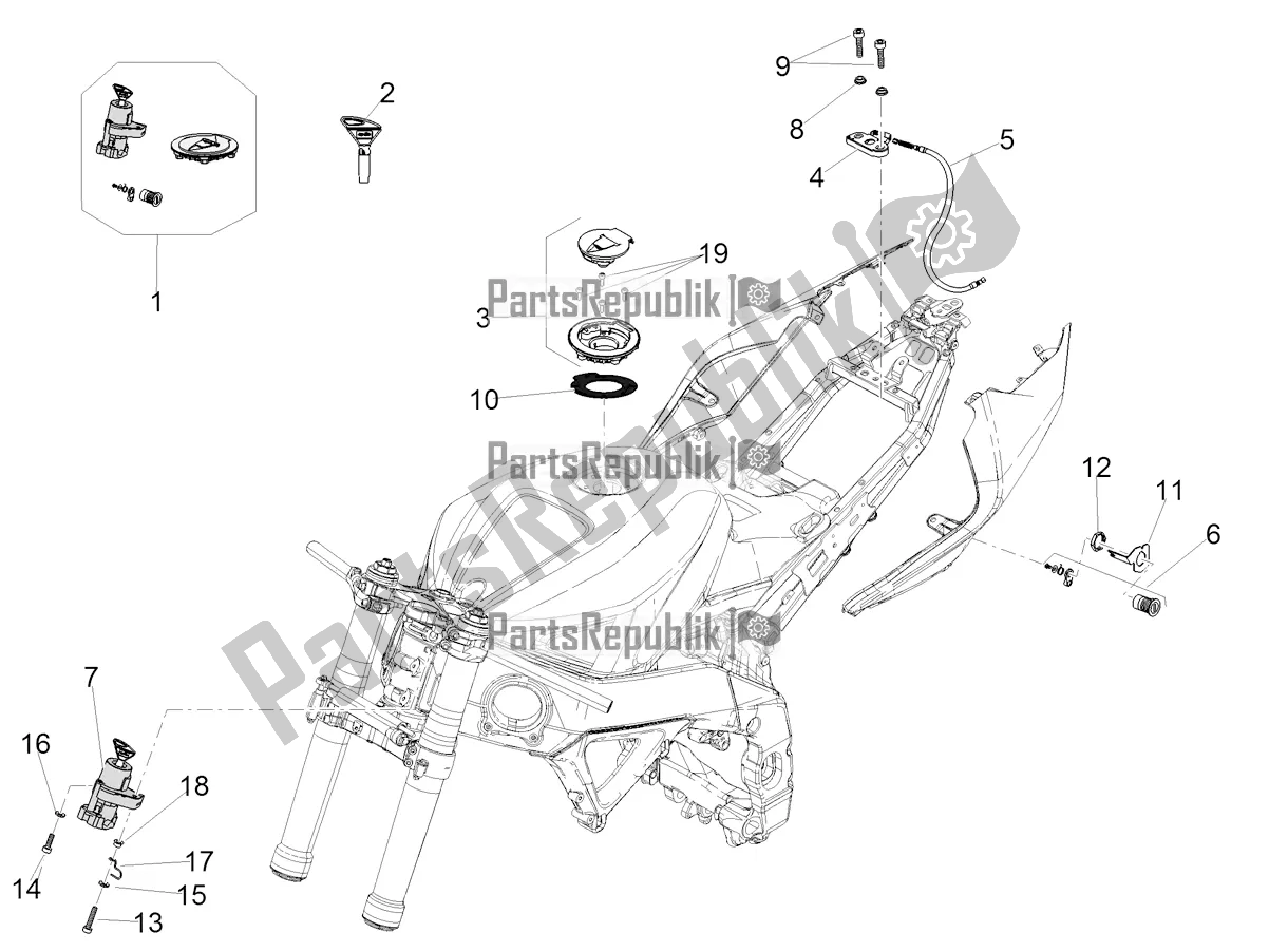 Wszystkie części do Zamki Aprilia RSV4 1100 ABS 2022