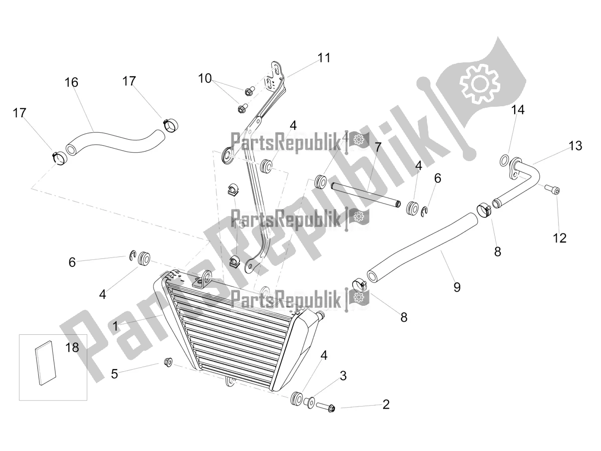 Tutte le parti per il Radiatore Olio del Aprilia RSV4 1100 ABS 2022