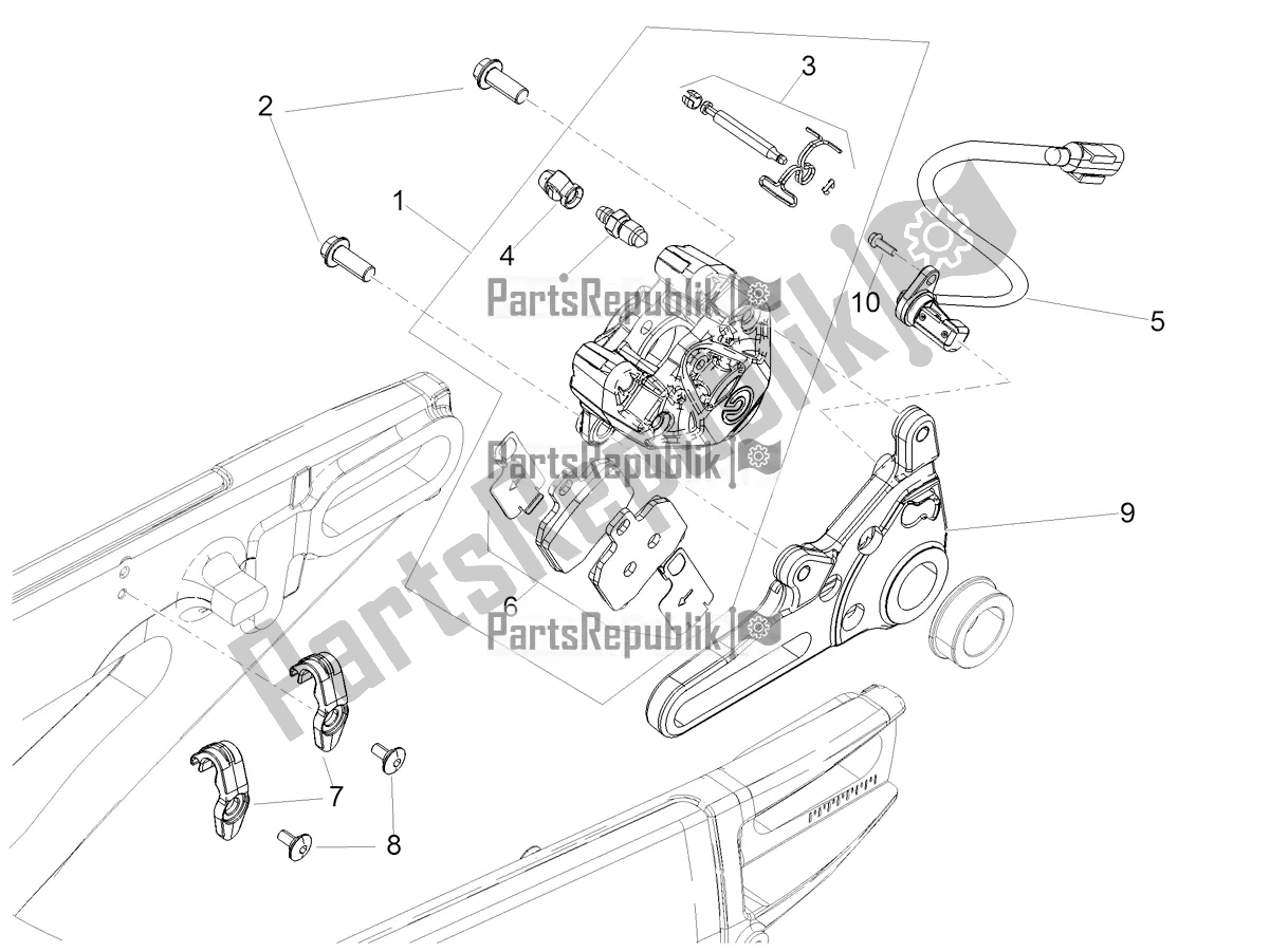 Alle Teile für das Bremssattel Hinten des Aprilia RSV4 1100 ABS 2022