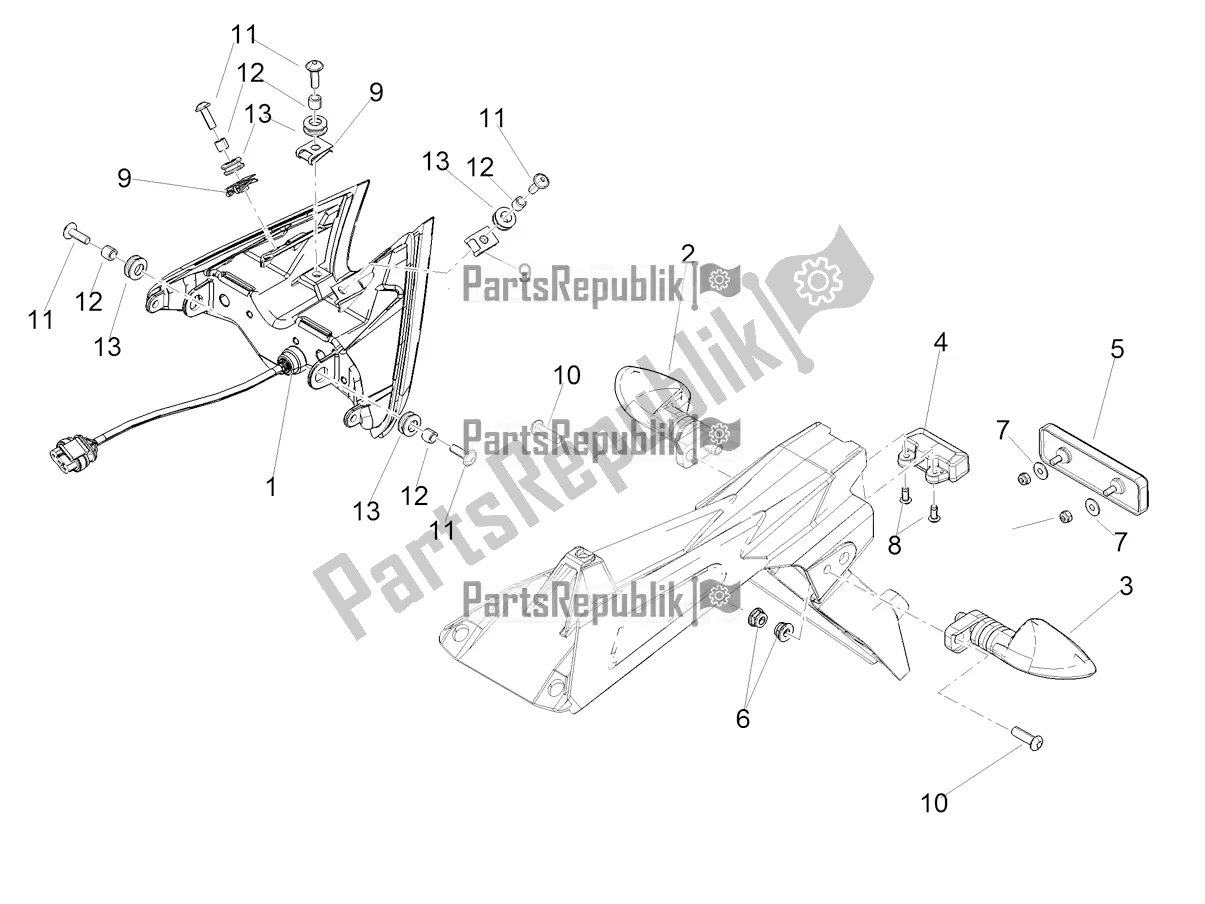 Toutes les pièces pour le Feux Arrière du Aprilia RSV4 1100 ABS 2022