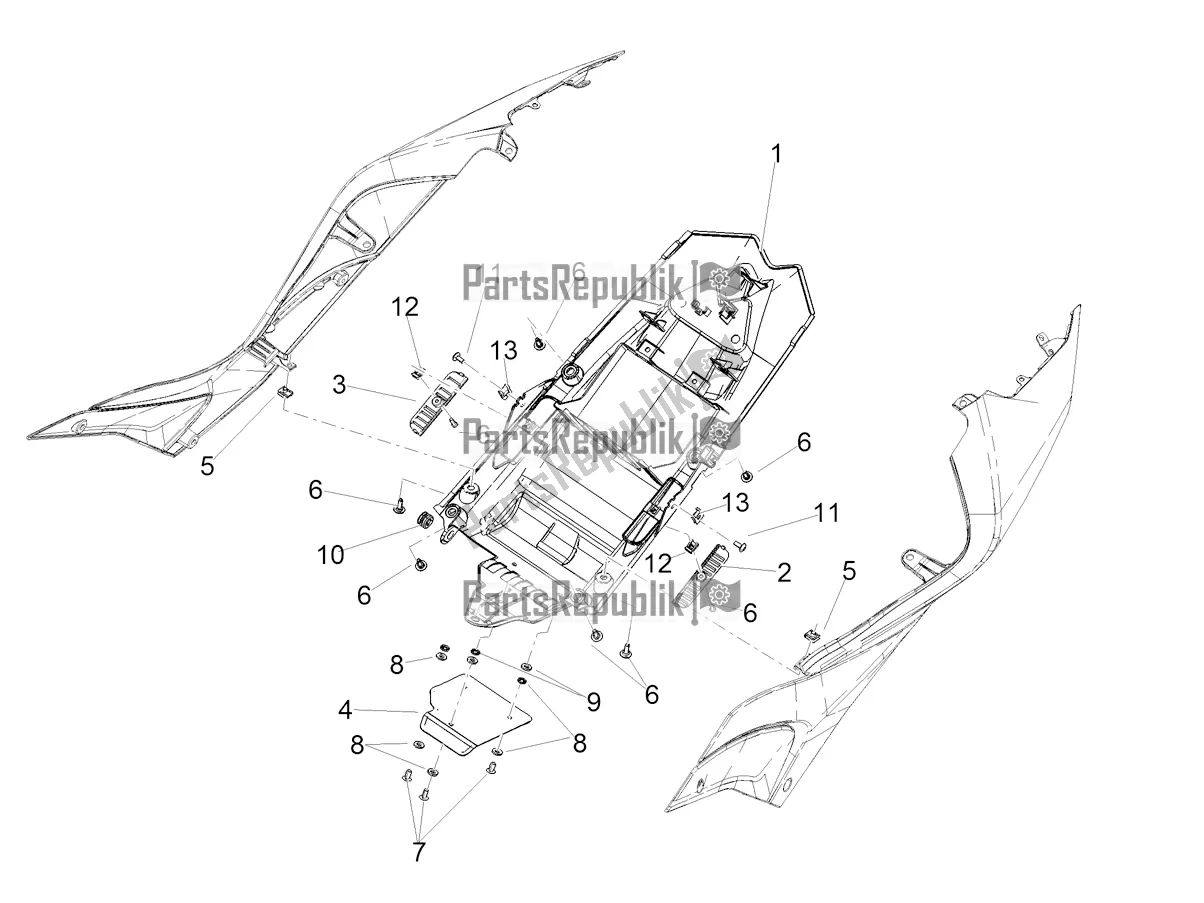 Toutes les pièces pour le Compartiment De Selle du Aprilia RSV4 1100 ABS 2022