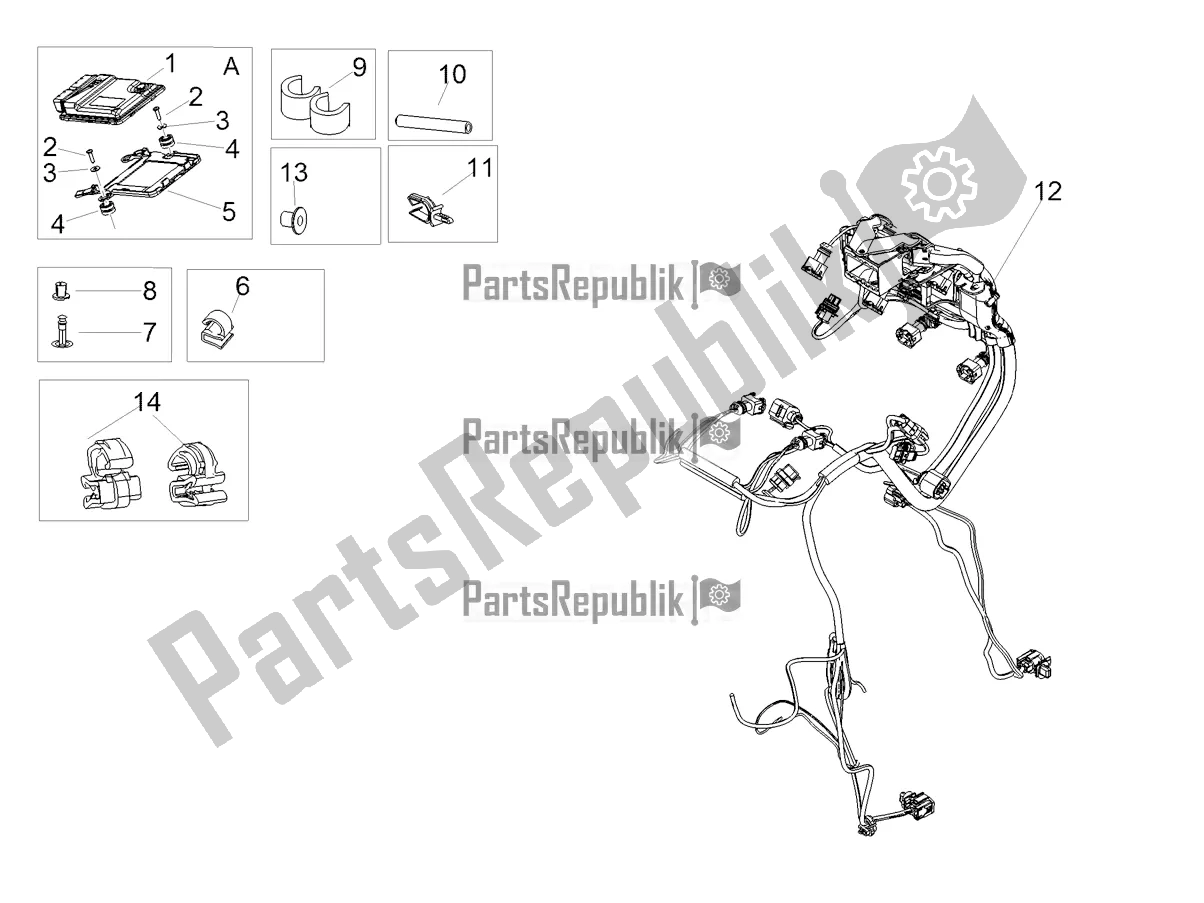 All parts for the Central Electrical System of the Aprilia RSV4 1100 ABS Apac 2021