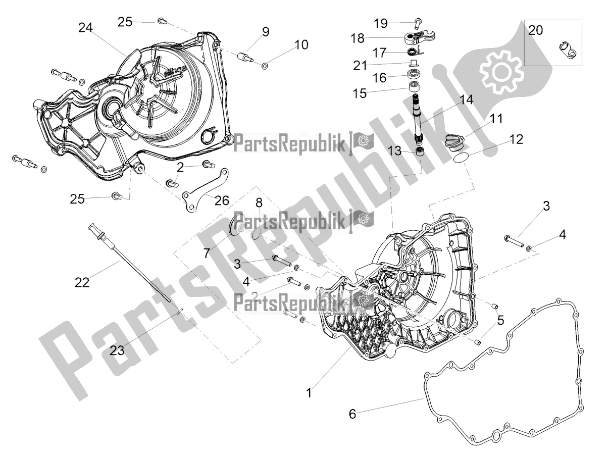 Tutte le parti per il Coperchio Frizione del Aprilia RSV4 1100 ABS Apac 2021