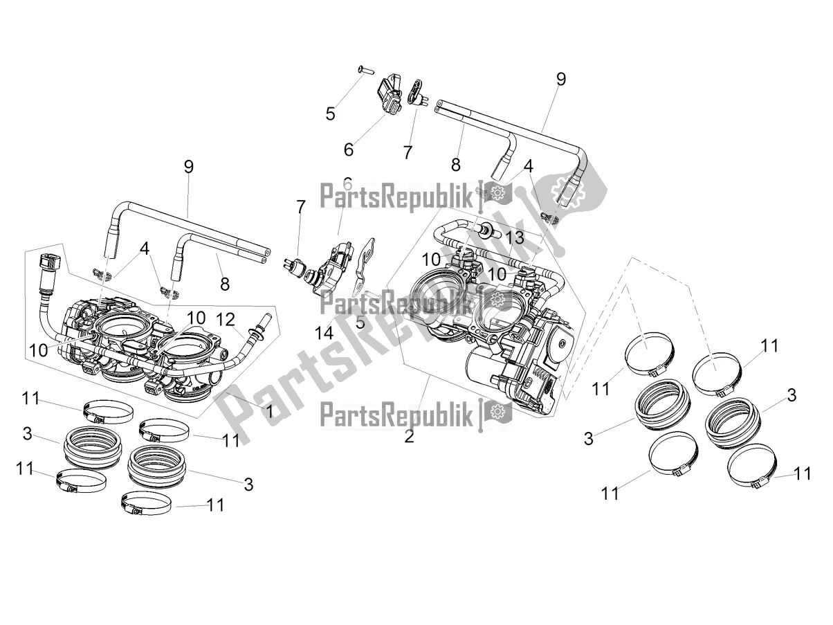 Toutes les pièces pour le Corps De Papillon du Aprilia RSV4 1100 ABS Apac 2021