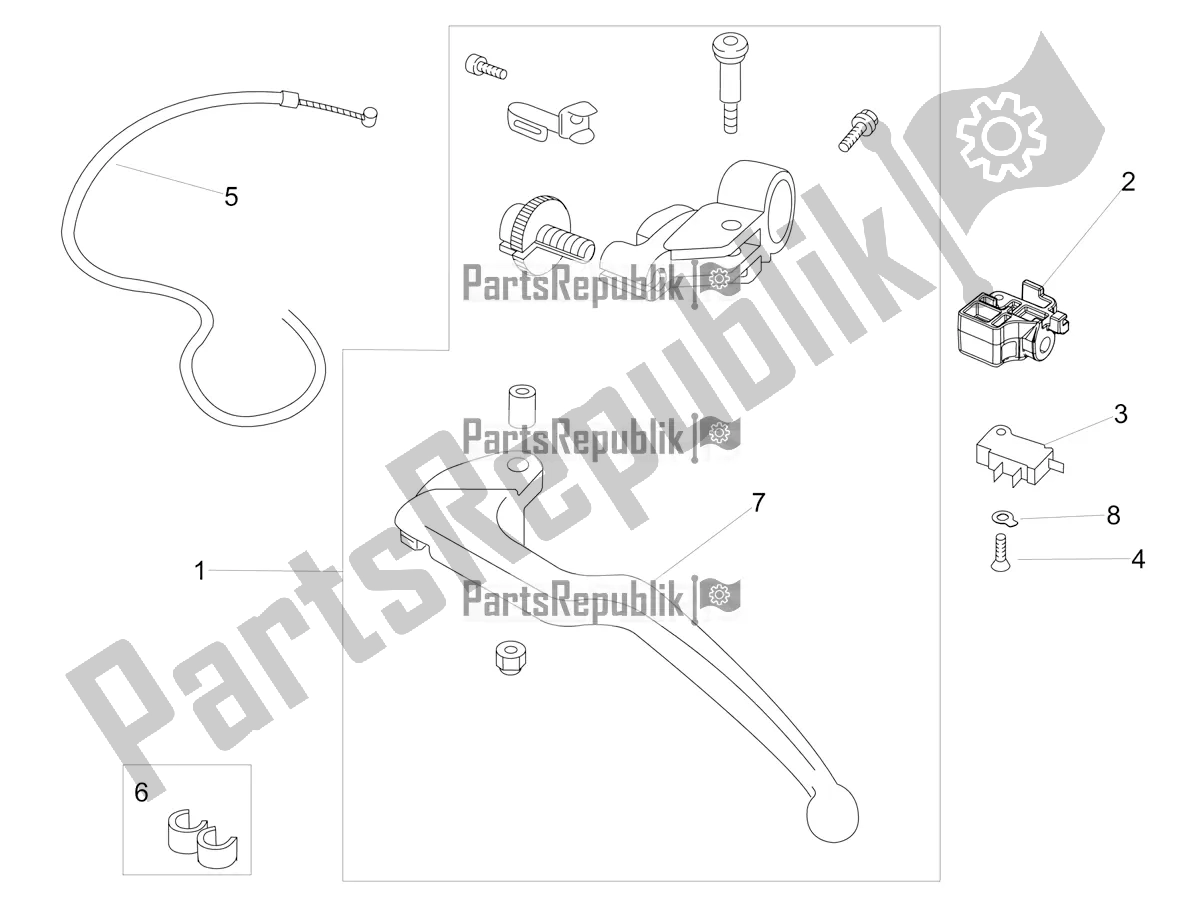 All parts for the Clutch Control of the Aprilia RSV4 1100 ABS Apac 2022