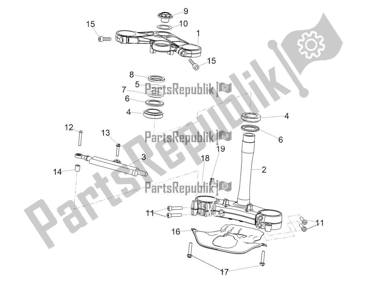 Toutes les pièces pour le Pilotage du Aprilia RSV4 1100 ABS Apac 2022