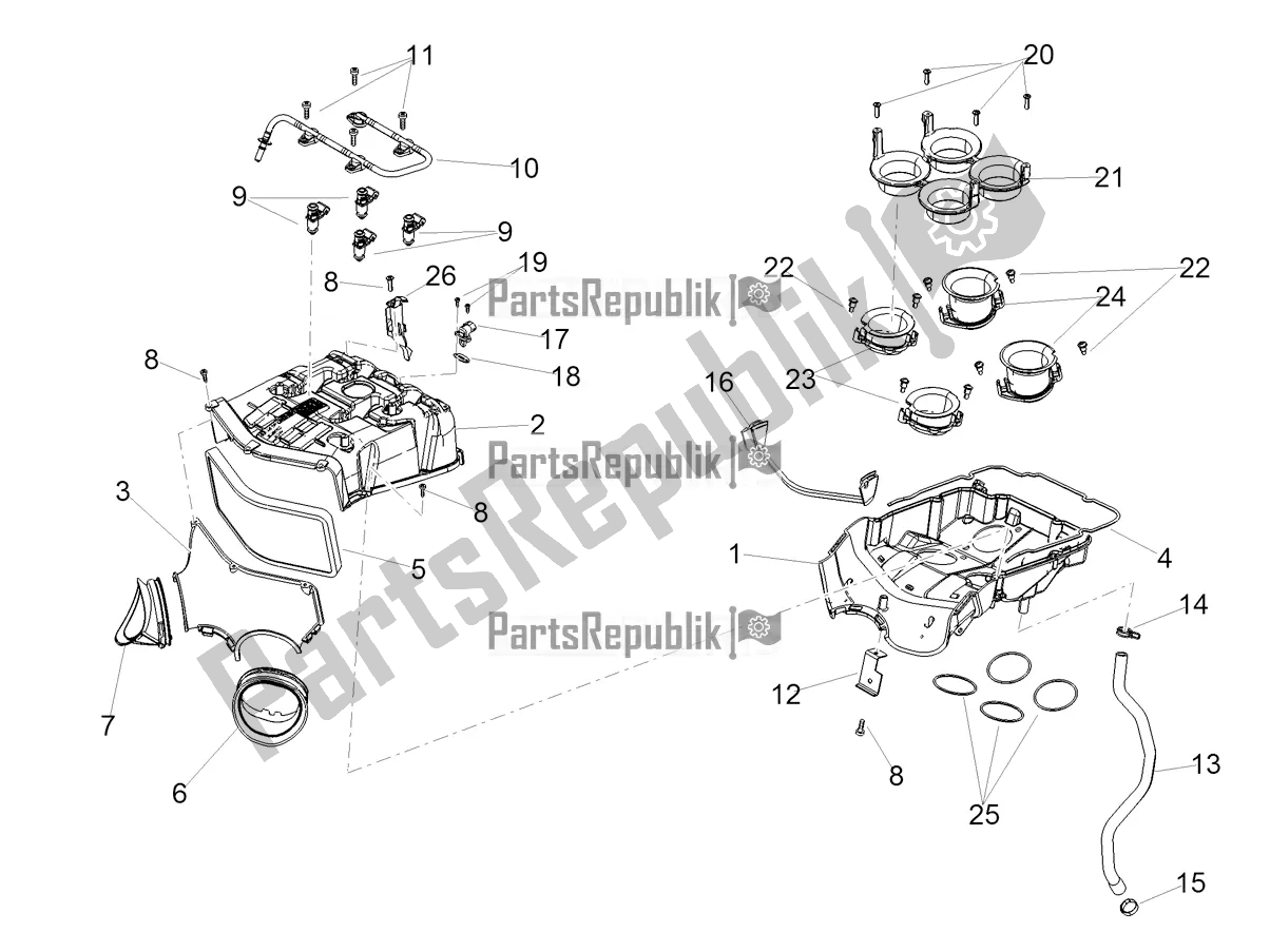 Todas las partes para Caja De Aire de Aprilia RSV4 1100 ABS USA 2021