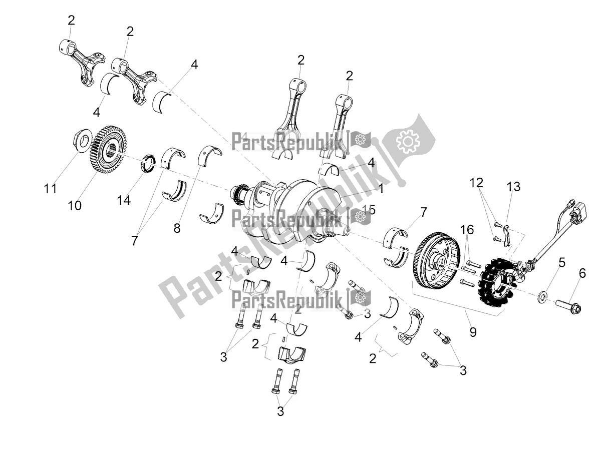 All parts for the Drive Shaft of the Aprilia RSV4 1100 ABS USA 2021