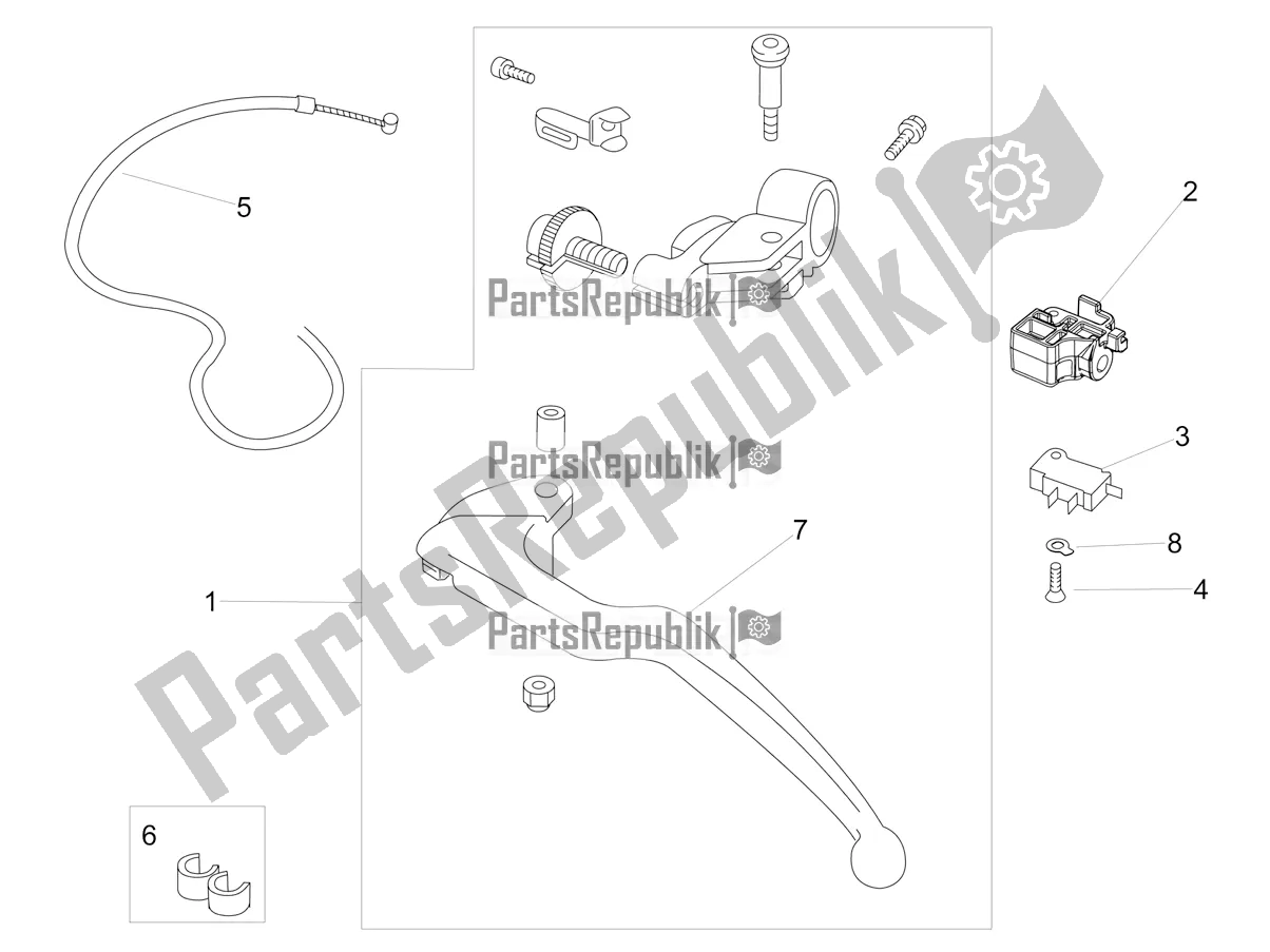 Alle onderdelen voor de Koppeling Controle van de Aprilia RSV4 1100 Factory ABS 2021