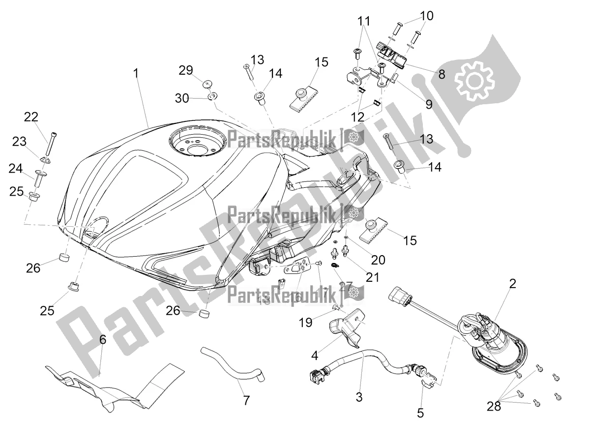 Tutte le parti per il Serbatoio Di Carburante del Aprilia RSV4 1100 Factory ABS 2021