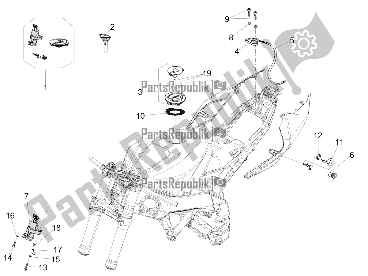 Wszystkie części do Zamki Aprilia RSV4 1100 Factory ABS 2021