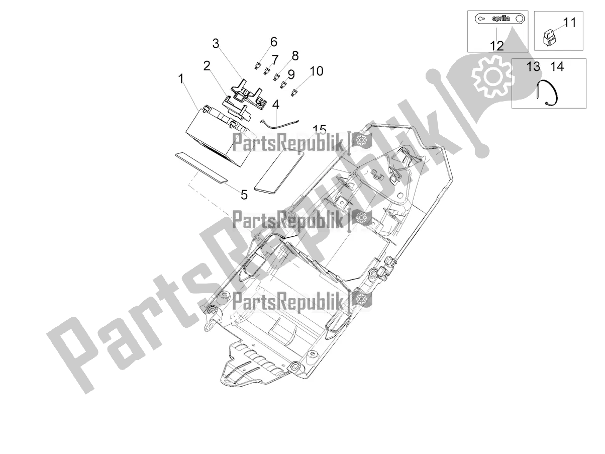 Todas las partes para Sistema Eléctrico Trasero de Aprilia RSV4 1100 Factory ABS 2021