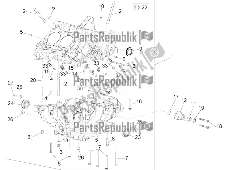 Todas as partes de Cárteres Eu do Aprilia RSV4 1100 Factory ABS 2022