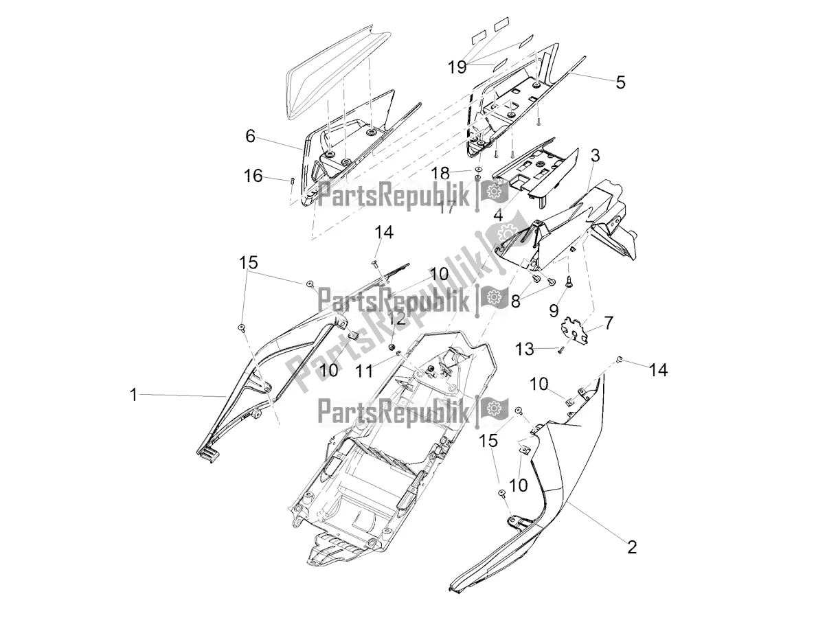 Toutes les pièces pour le Corps Arrière du Aprilia RSV4 1100 Factory ABS 2022