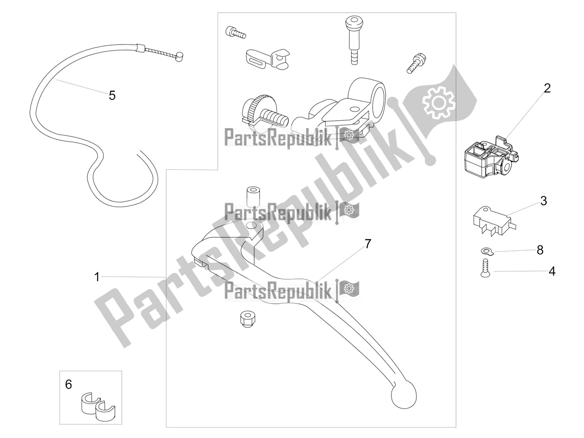 Tutte le parti per il Controllo Della Frizione del Aprilia RSV4 1100 Factory ABS Apac 2021