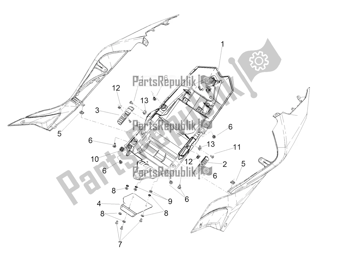 Toutes les pièces pour le Compartiment De Selle du Aprilia RSV4 1100 Factory ABS Apac 2021