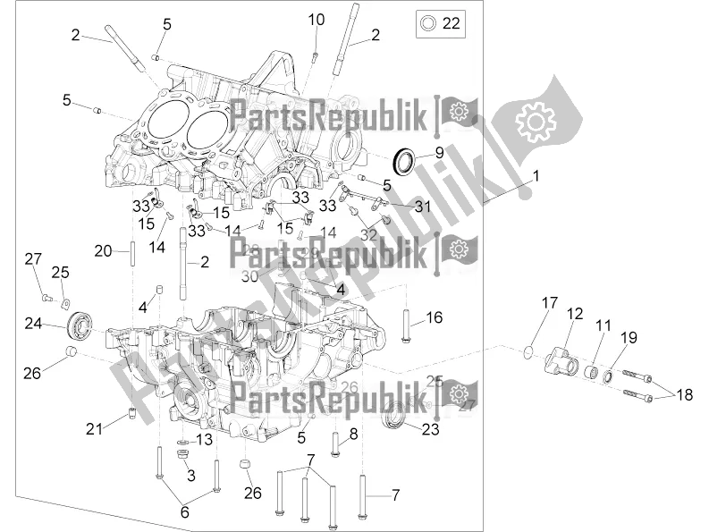 Alle onderdelen voor de Carters I van de Aprilia RSV4 1100 Factory ABS Apac 2022