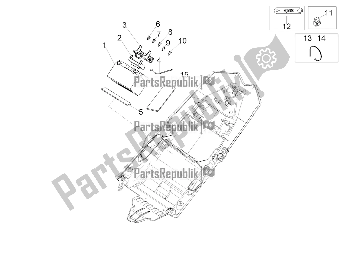 Wszystkie części do Tylny Uk? Ad Elektryczny Aprilia RSV4 1100 Factory ABS Apac 2022