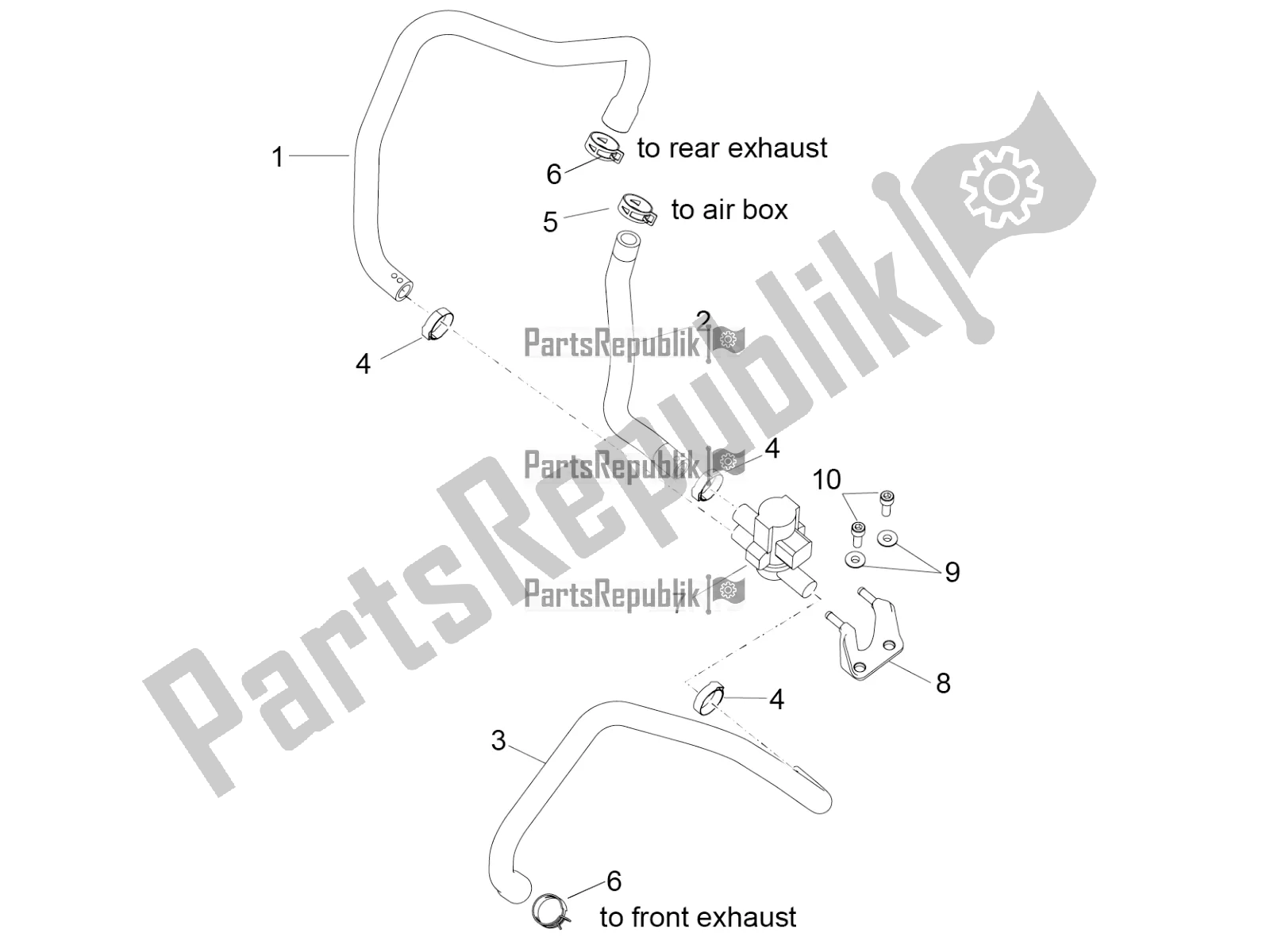 Todas las partes para Aire Secundario de Aprilia RSV4 1100 Factory ABS Apac 2022