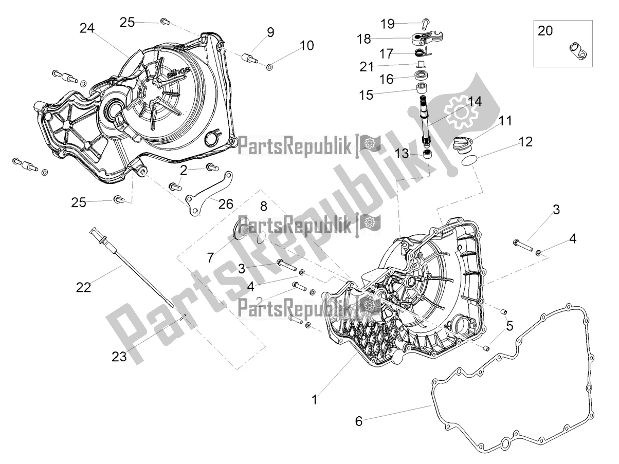 Toutes les pièces pour le Couvercle D'embrayage du Aprilia RSV4 1100 Factory ABS USA 2021