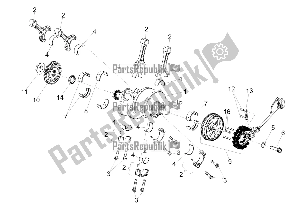 All parts for the Drive Shaft of the Aprilia RSV4 1100 Factory ABS USA 2021