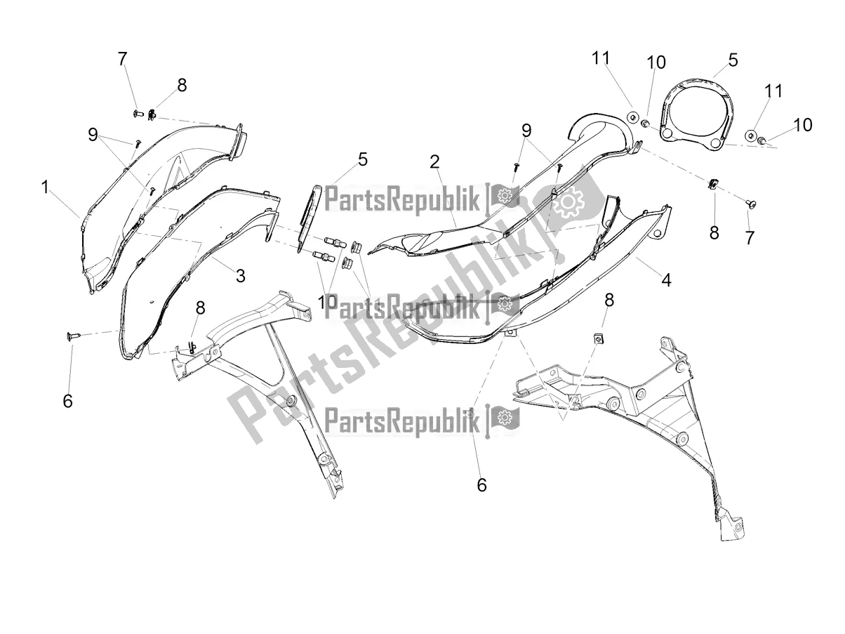 Tutte le parti per il Condotto del Aprilia RSV4 1100 Factory ABS USA 2021