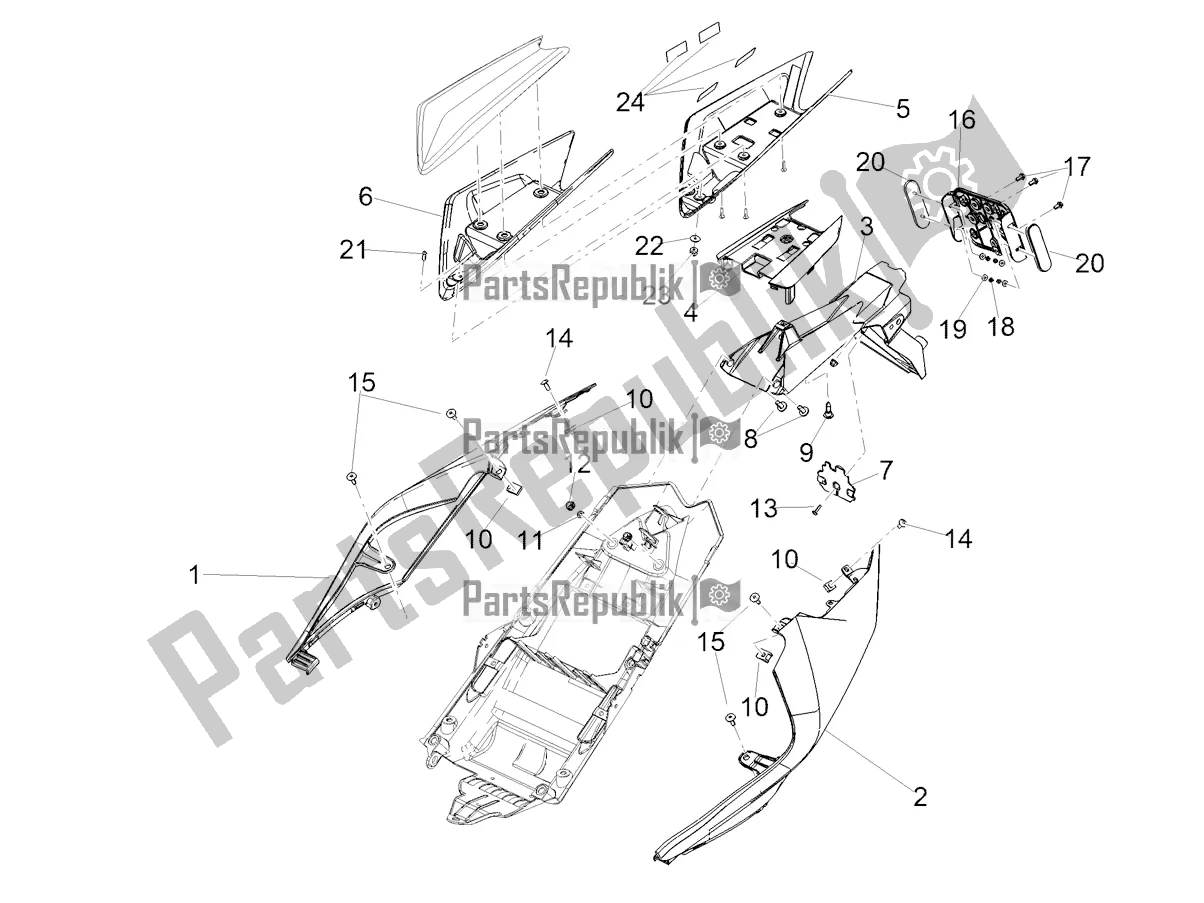 Wszystkie części do Nadwozie Tylne Aprilia RSV4 1100 Factory ABS USA 2021