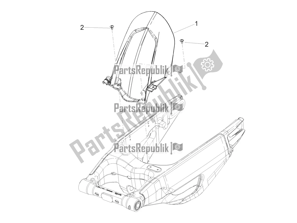 Todas las partes para Guardabarros Trasero de Aprilia RSV4 1100 Factory ABS USA 2021