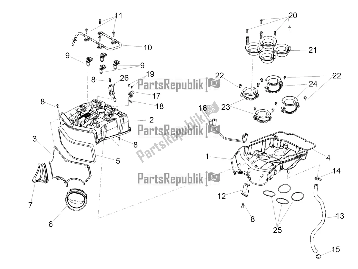 Toutes les pièces pour le Boite D'air du Aprilia RSV4 1100 Factory ABS USA 2022