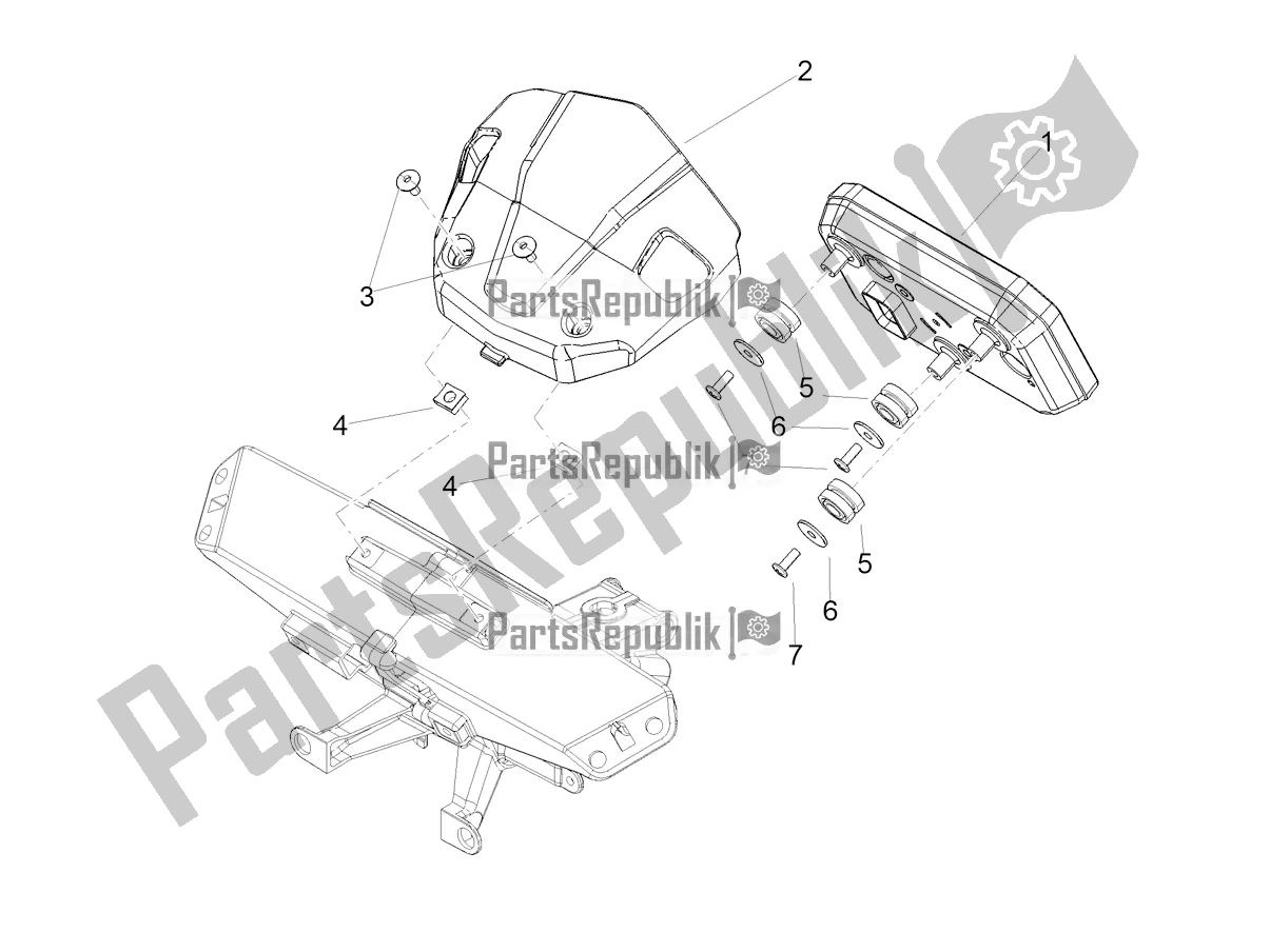 Alle onderdelen voor de Instrumenten van de Aprilia RSV4 1100 Factory ABS USA 2022